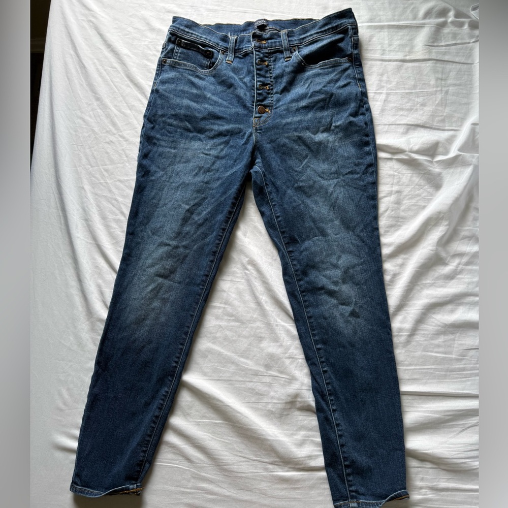 J Crew 9 in High Rise Skinny Jeans